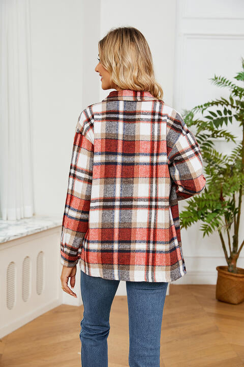 Collared Plaid Shacket