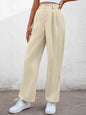 High Waist Straight Leg Pants