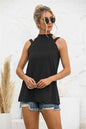 Cutout Mock Neck Tank