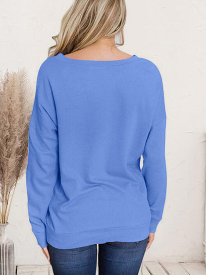 Dropped Shoulder Long Sleeve T-Shirt