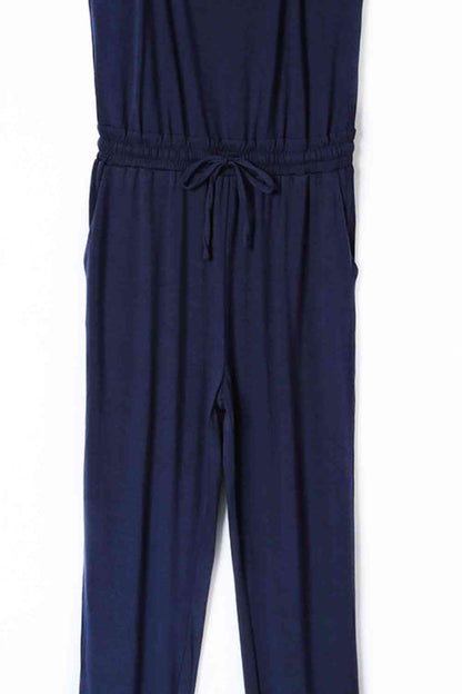 Spaghetti Strap Jumpsuit with Pockets