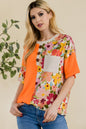 Celeste Full Size Floral Short Sleeve T-Shirt