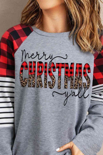 MERRY CHRISTMAS Y'ALL Graphic Sweatshirt