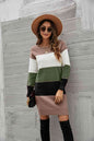 Woven Right Striped Sweater Dress