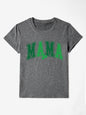 MAMA Round Neck Short Sleeve T-Shirt