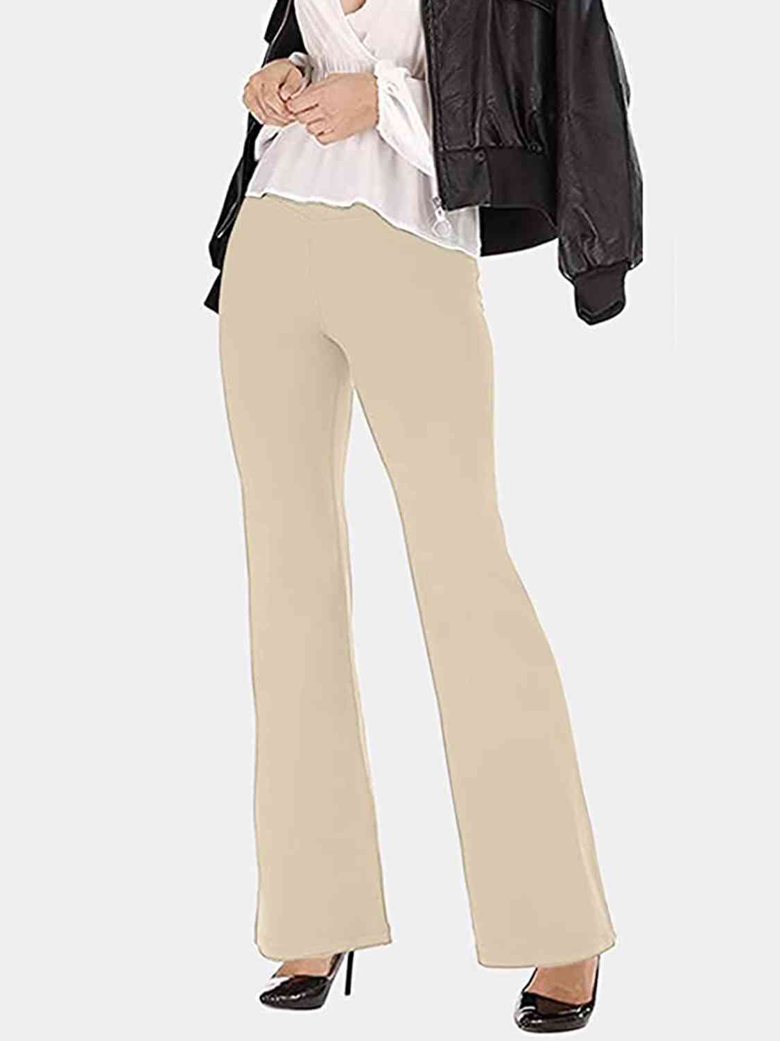 V-Waist Bootcut Long Pants