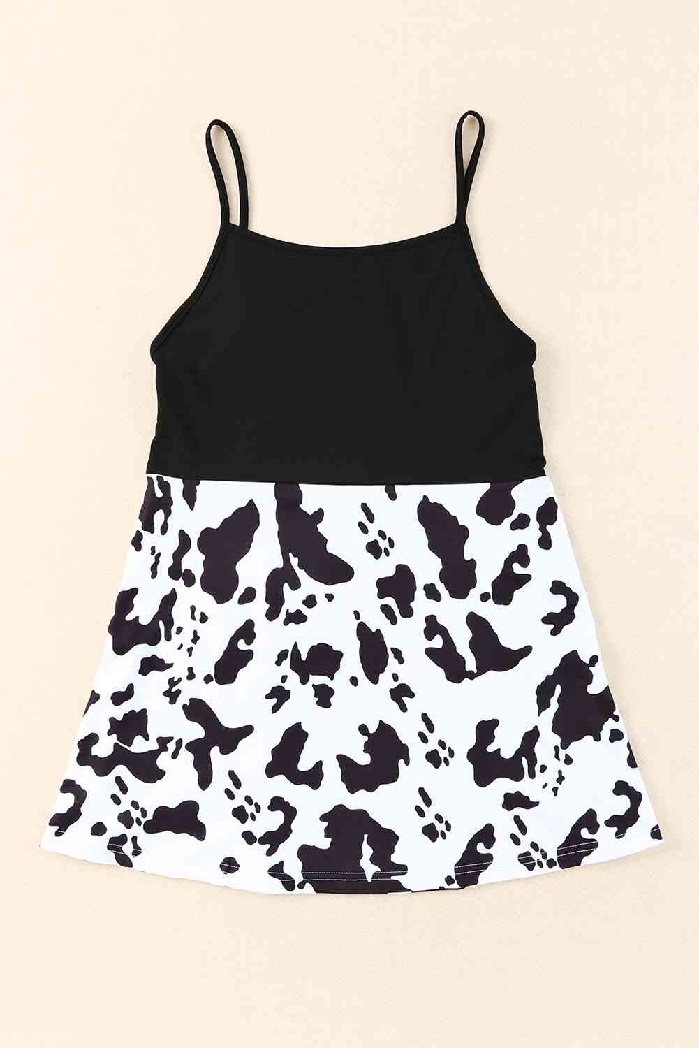 Animal Print Color Block Cami