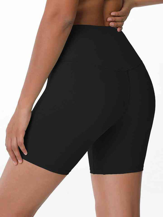 Wide Waistband Sports Shorts