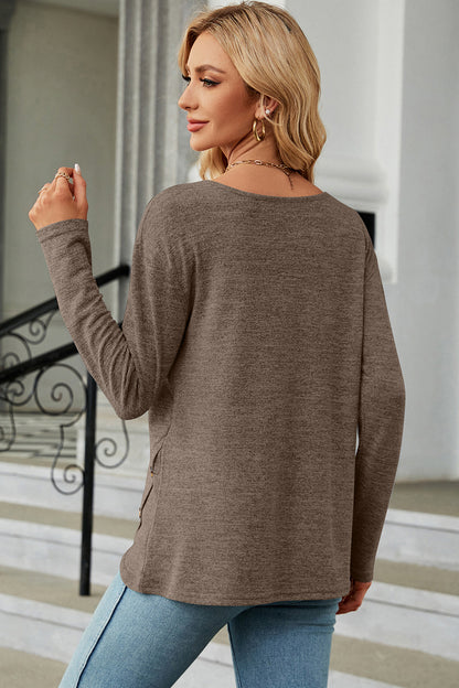 Round Neck Long Sleeve T-Shirt