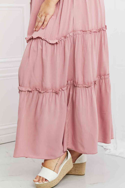 Zenana Summer Days Full Size Ruffled Maxi Skirt