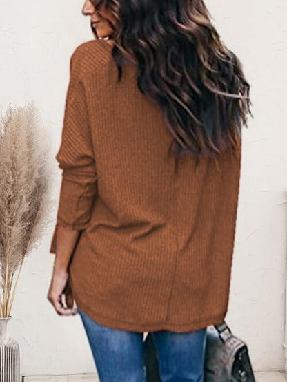 V-Neck Long Sleeve T-Shirt