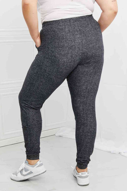 Leggings Depot Stay In Full Size Drawstring Waist Joggers